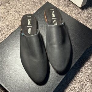Toms Black Loafers Slip-Ons